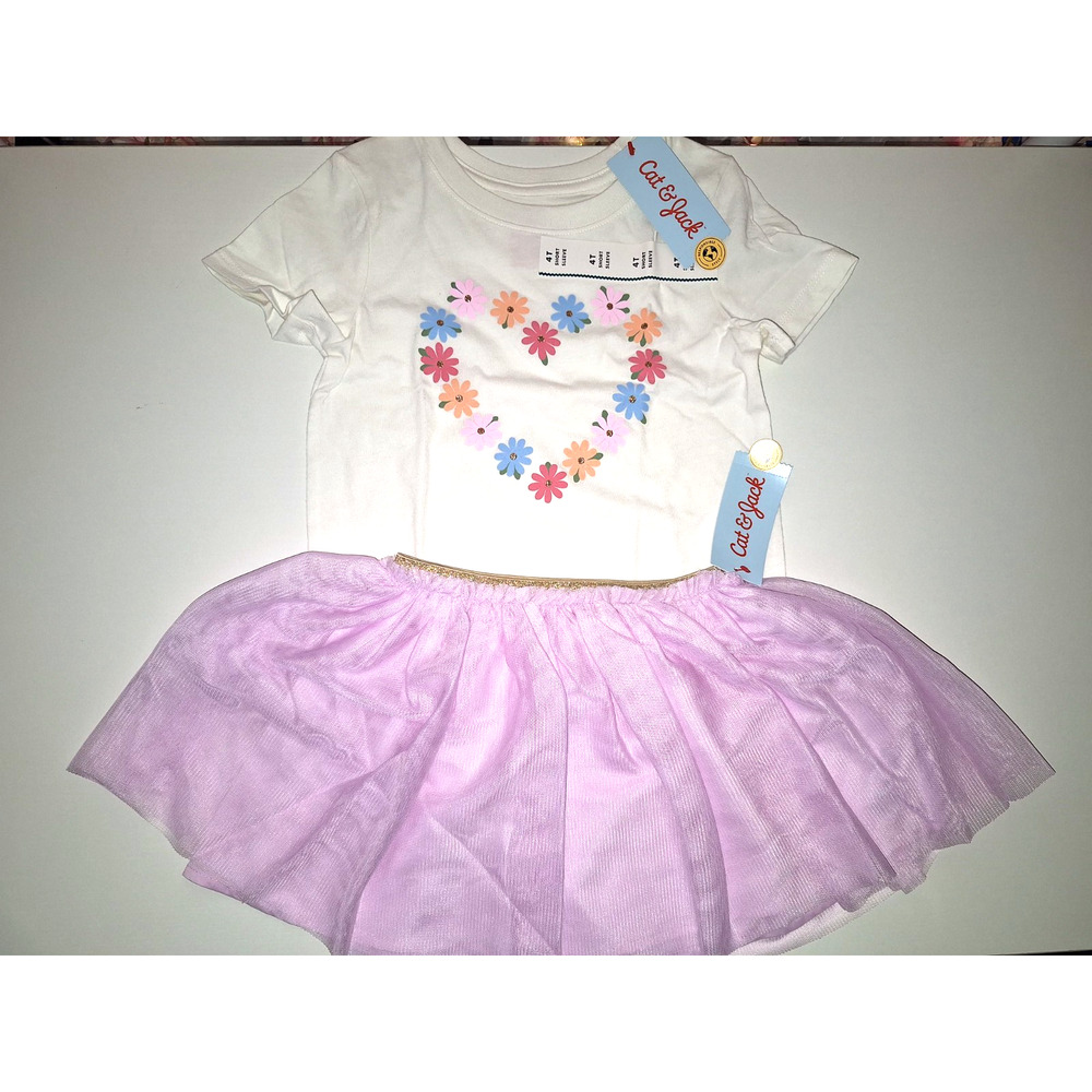 Girls size 4T Shirt and Skirt Set